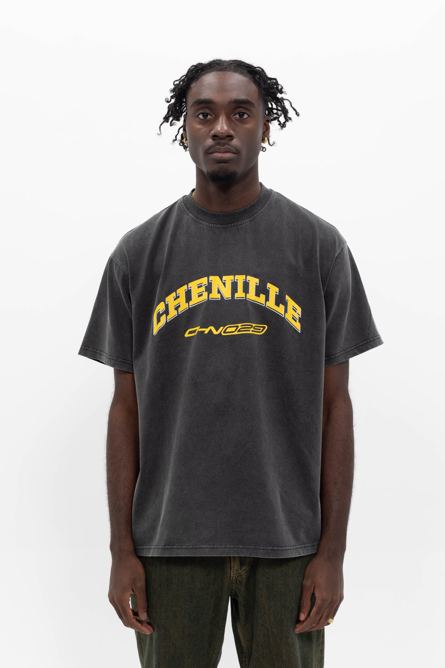 CHENILLE TEE VINTAGE GREY