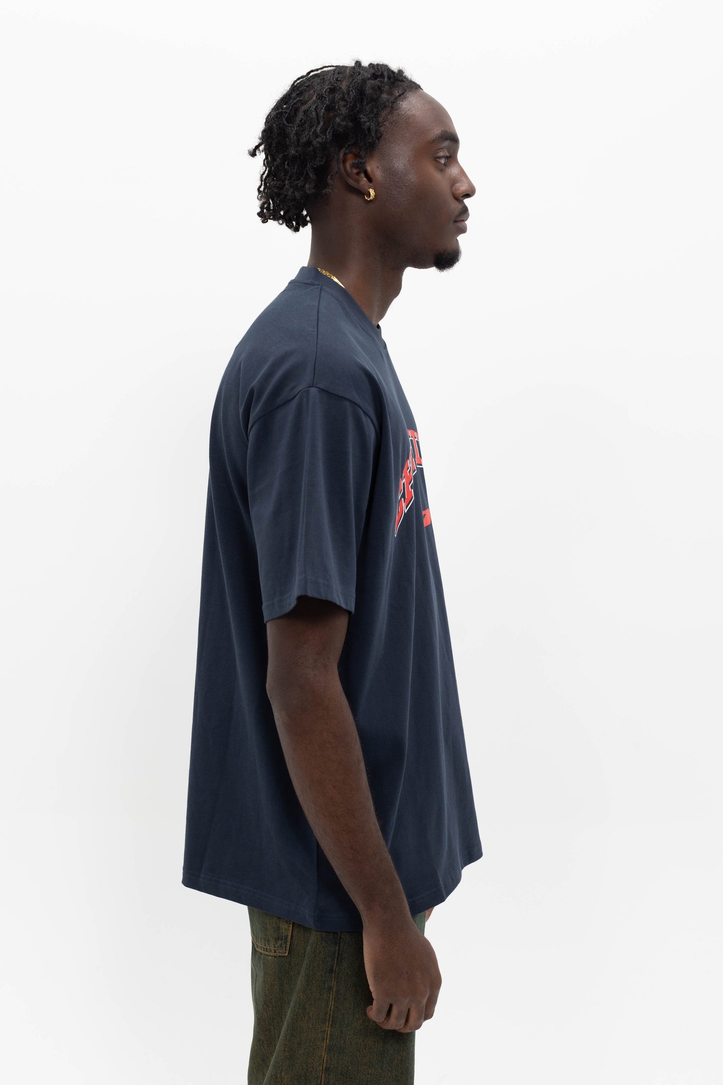CHENILLE TEE NAVY BLUE