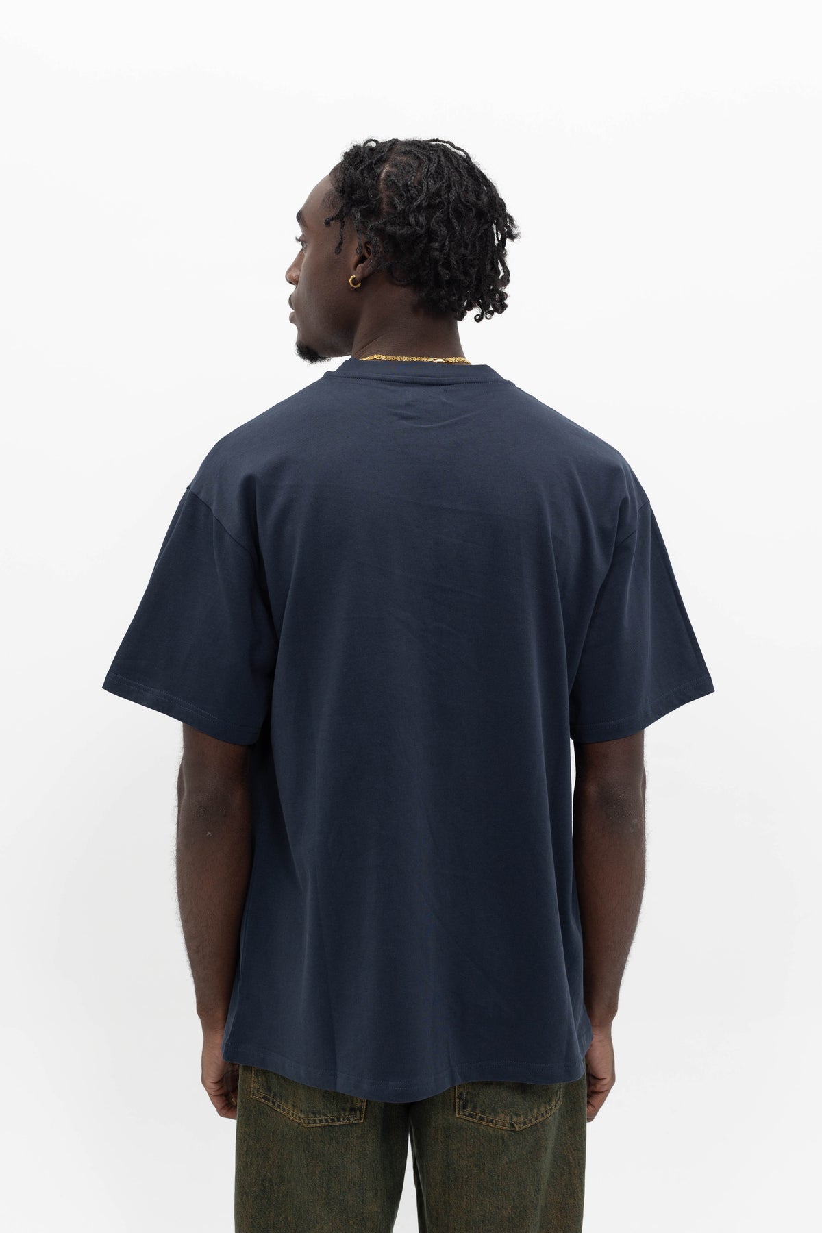 CHENILLE TEE NAVY BLUE