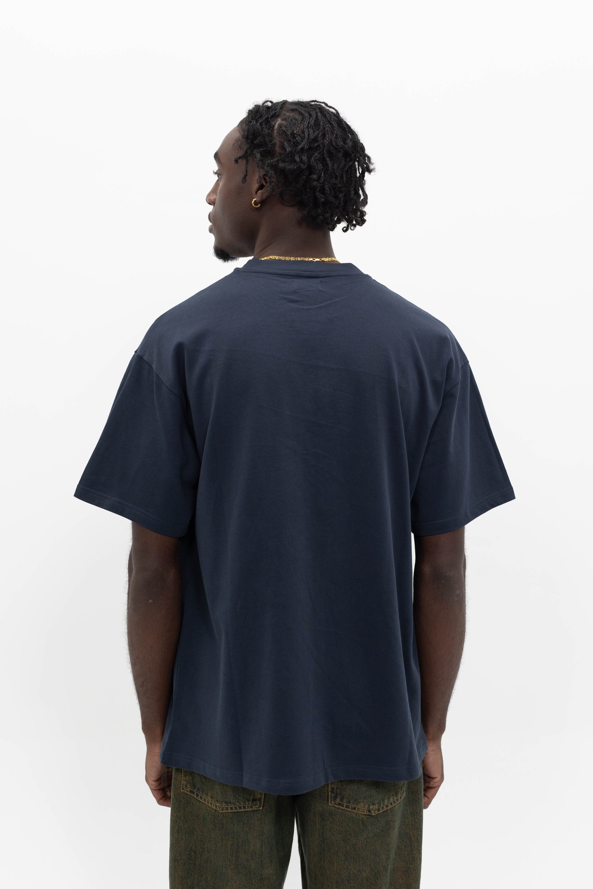 CHENILLE TEE NAVY BLUE